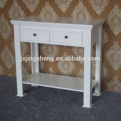 Shabby Chic Wooden Entryway Console Table with Drawer & Shelf